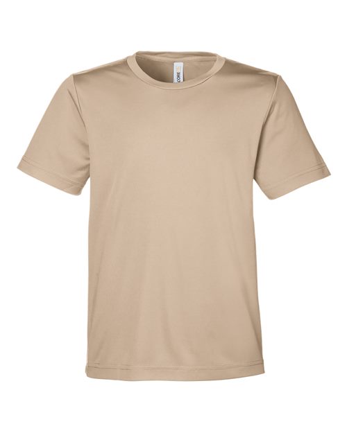 CORE365 CE10Y Youth Capital Performance T-Shirt - Stone