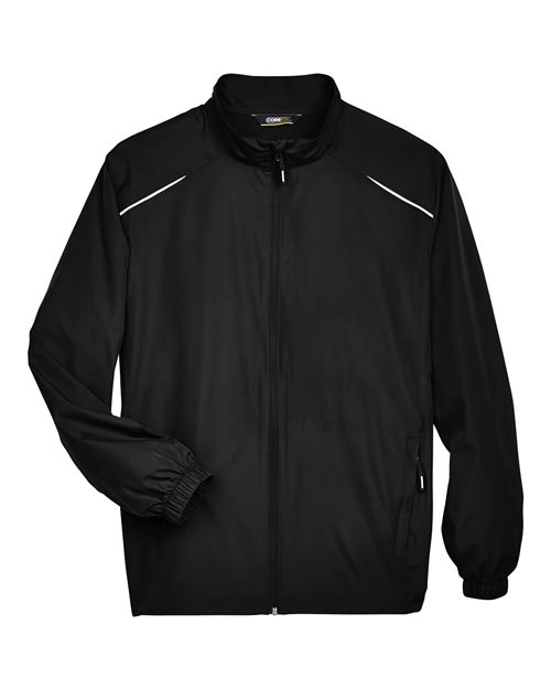 CORE365 88183 Men's Techno Lite Motivate Unlined Lightweight Jacket - Black