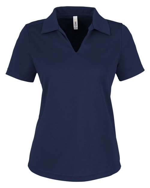 CORE365 CE104W Women's Market Snag Protect Mesh Polo - Classic Navy