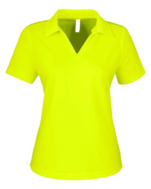 CORE365 CE104W Women's Market Snag Protect Mesh Polo - Safety Yellow