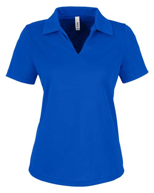 Load image into Gallery viewer, CORE365 CE104W Women's Market Snag Protect Mesh Polo - True Royal
