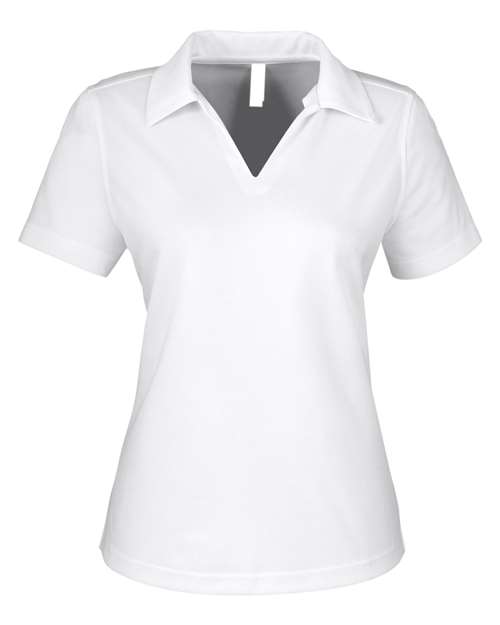 CORE365 CE104W Women's Market Snag Protect Mesh Polo - White