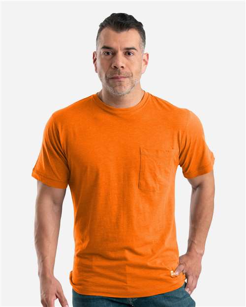 Load image into Gallery viewer, Berne Apparel BSM38 Men's Lightweight Performance Pocket T-Shirt - Orange
