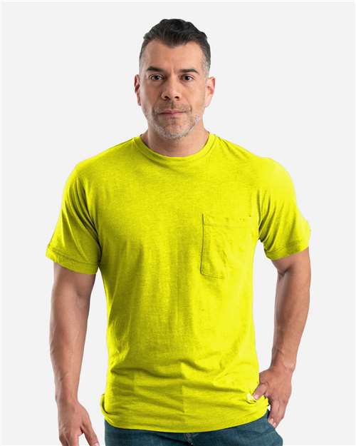Load image into Gallery viewer, Berne Apparel BSM38 Men's Lightweight Performance Pocket T-Shirt - Yellow
