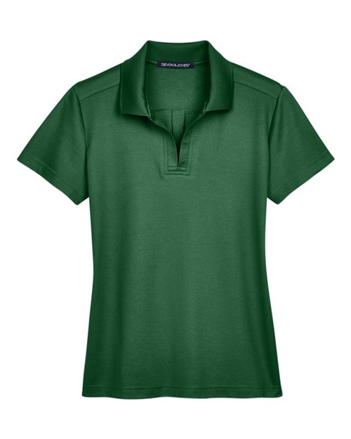Load image into Gallery viewer, Devon &amp; Jones DG20W Women's CrownLux Performance® Plaited Polo - Forest
