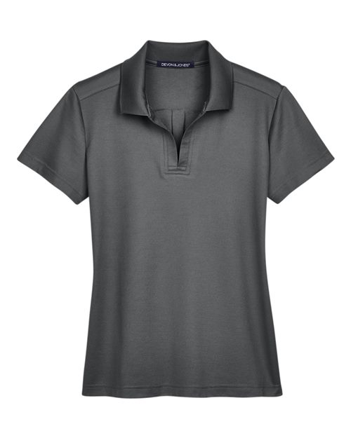 Devon & Jones DG20W Women's CrownLux Performance® Plaited Polo - Graphite