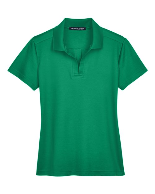 Load image into Gallery viewer, Devon &amp; Jones DG20W Women's CrownLux Performance® Plaited Polo - Kelly Green
