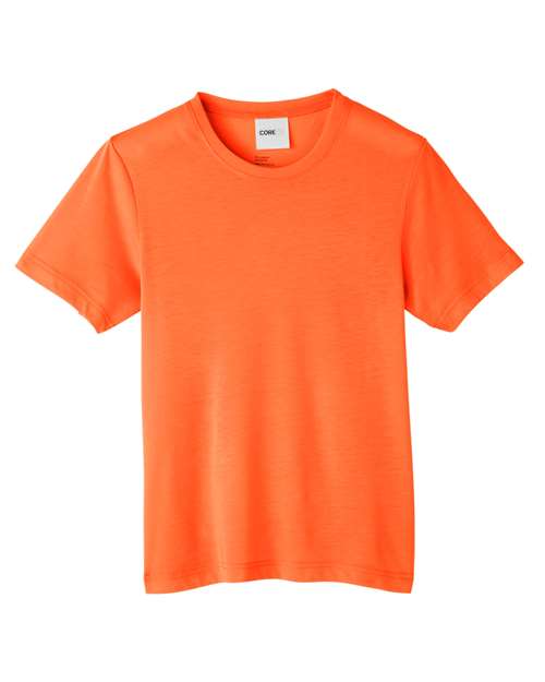 CORE365 CE111Y Youth Fusion ChromaSoft™ Performance T-Shirt - Campus Orange
