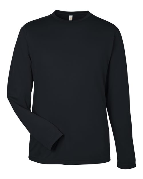 CORE365 CE10L Unisex Capital Long Sleeve Performance T-Shirt - Black