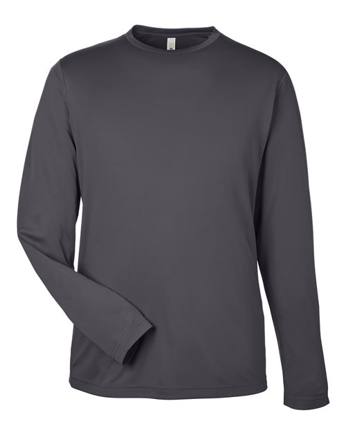 CORE365 CE10L Unisex Capital Long Sleeve Performance T-Shirt - Carbon