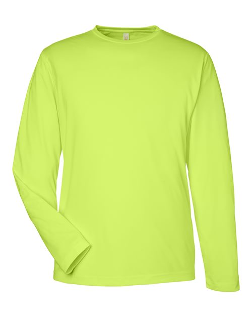 CORE365 CE10L Unisex Capital Long Sleeve Performance T-Shirt - Safety Yellow