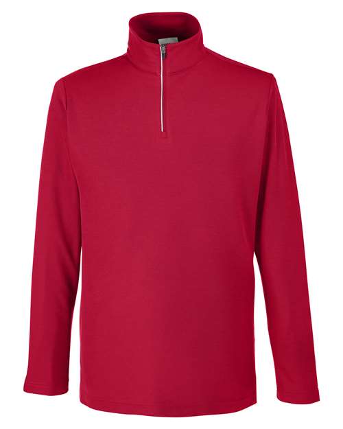 CORE365 CE405 Men's Fusion ChromaSoft™ Pique Quarter-Zip Pullover - Classic Red