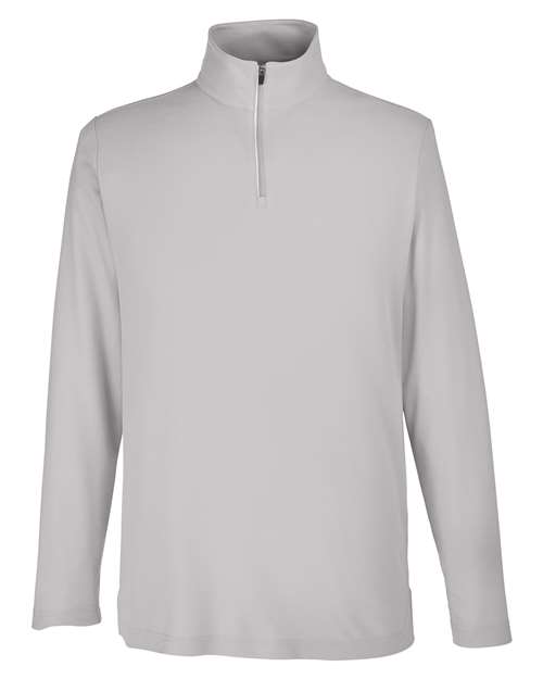 CORE365 CE405 Men's Fusion ChromaSoft™ Pique Quarter-Zip Pullover - Platinum