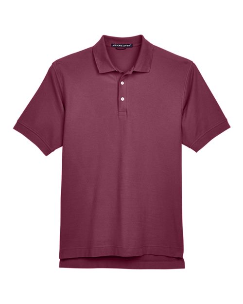 Load image into Gallery viewer, Devon &amp; Jones D100 Men's Pima Piqué Polo - Burgundy
