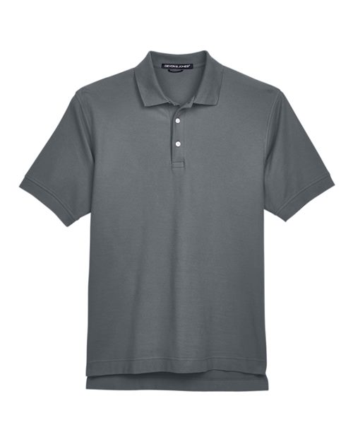 Devon & Jones D100 Men's Pima Piqué Polo - Graphite