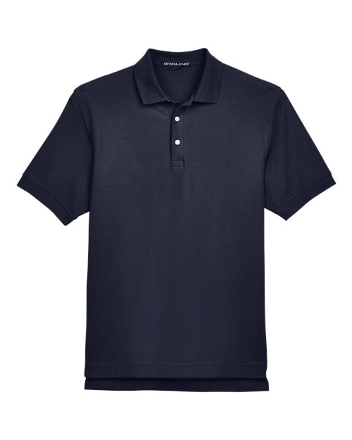 Load image into Gallery viewer, Devon &amp; Jones D100 Men's Pima Piqué Polo - Navy
