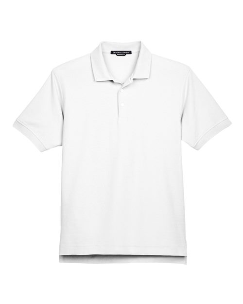 Load image into Gallery viewer, Devon &amp; Jones D100 Men's Pima Piqué Polo - White
