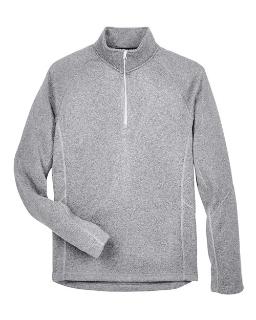 Load image into Gallery viewer, Devon &amp; Jones DG792 Unisex Bristol Sweater Fleece Quarter-Zip Pullover - Grey Heather
