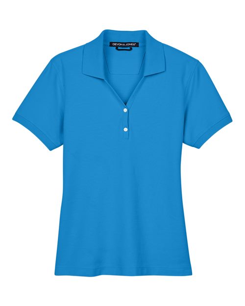Devon & Jones D100W Women's Pima Piqué Polo - French Blue