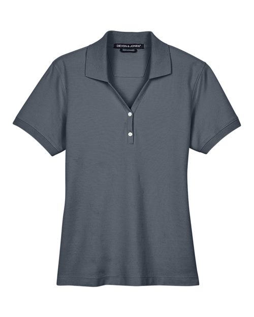 Devon & Jones D100W Women's Pima Piqué Polo - Graphite