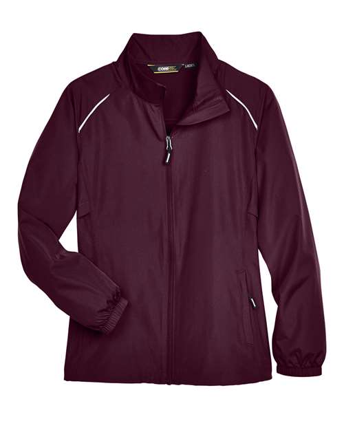 CORE365 78183 Women's Techno Lite Motivate Unlined Lightweight Jacket - Burgundy