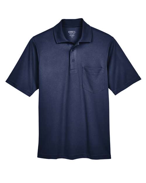 CORE365 88181P Men's Origin Performance Piqué Polo with Pocket - Classic Navy