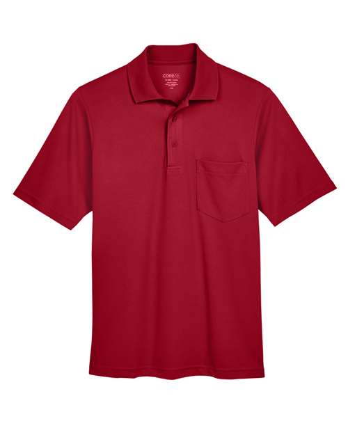 CORE365 88181P Men's Origin Performance Piqué Polo with Pocket - Classic Red