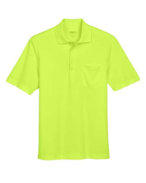 CORE365 88181P Men's Origin Performance Piqué Polo with Pocket - Safety Yellow