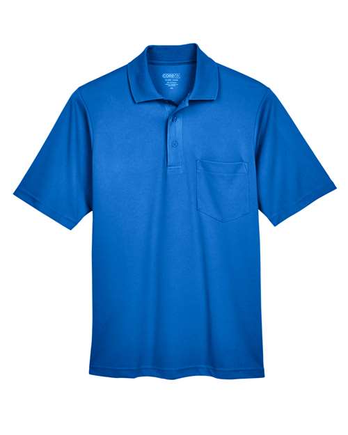 CORE365 88181P Men's Origin Performance Piqué Polo with Pocket - True Royal