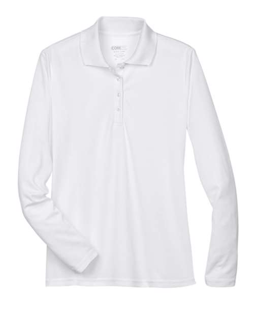 Load image into Gallery viewer, CORE365 78192 Women's Pinnacle Performance Long Sleeve Piqué Polo - White
