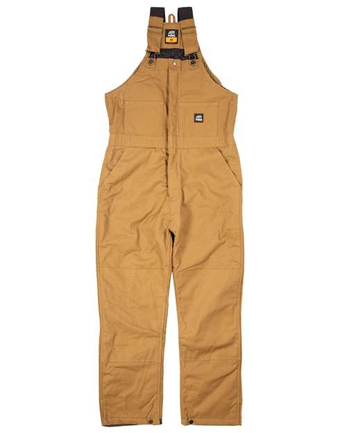 Berne Apparel B415 Men's Heritage Insulated Bib Overall - Brown Duck