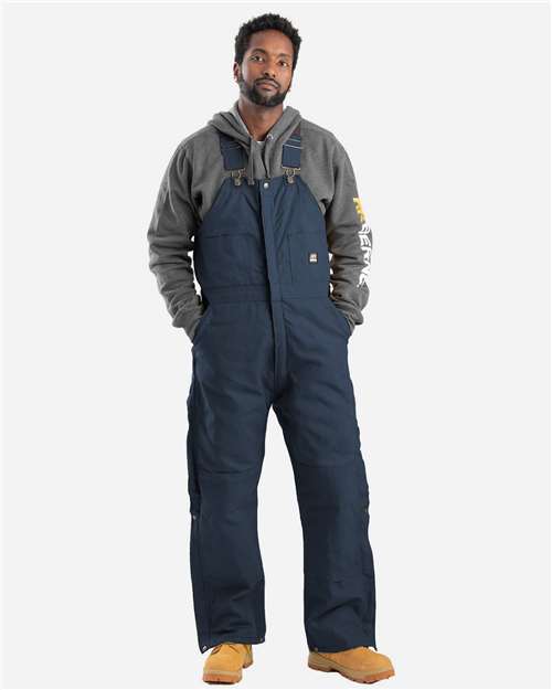 Berne Apparel B415 Men's Heritage Insulated Bib Overall - Navy