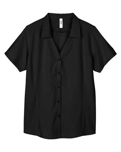 Load image into Gallery viewer, CORE365 CE510W Women's Ultra UVP® Marina Shirt - Black
