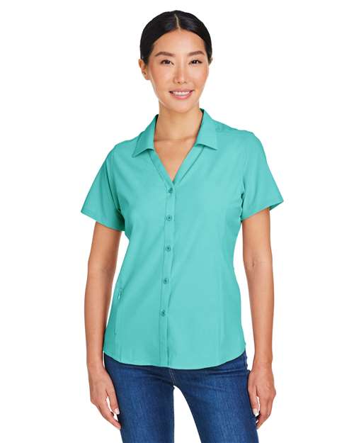 Load image into Gallery viewer, CORE365 CE510W Women's Ultra UVP® Marina Shirt - Sea Glass
