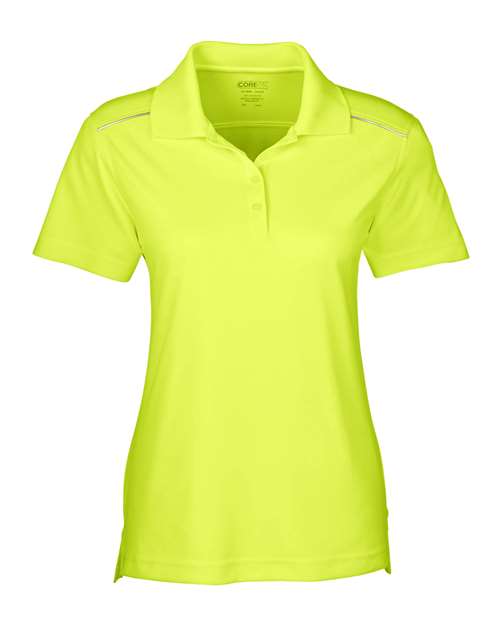 Load image into Gallery viewer, CORE365 78181R Women's Radiant Performance Piqué Polo with Reflective Piping - Safety Yellow
