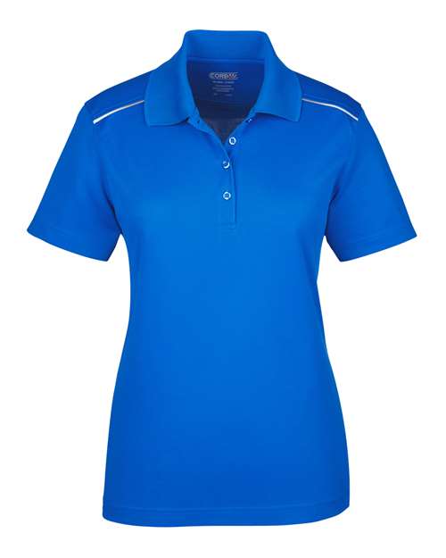 Load image into Gallery viewer, CORE365 78181R Women's Radiant Performance Piqué Polo with Reflective Piping - True Royal
