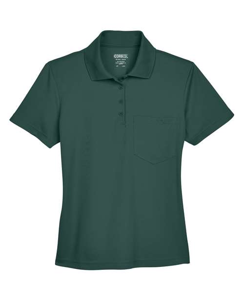 CORE365 78181P Women's Origin Performance Piqué Polo with Pocket - Forest