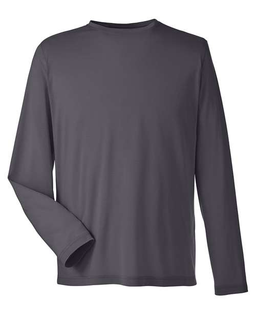 CORE365 CE111L Unisex Fusion ChromaSoft™ Performance Long Sleeve T-Shirt - Carbon
