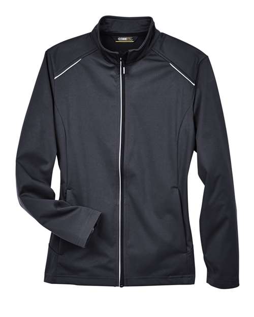 CORE365 CE708W Women's Techno Lite Three-Layer Knit Tech-Shell - Black