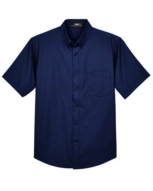 CORE365 88194 Men's Optimum Short Sleeve Twill Dress Shirt - Classic Navy