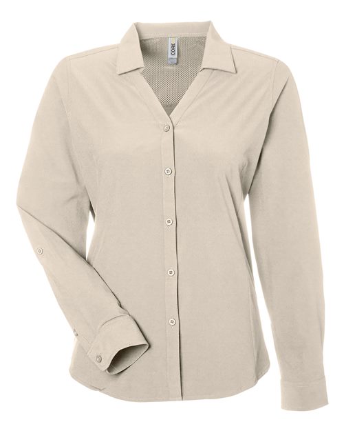 Load image into Gallery viewer, CORE365 CE510LW Women's Ultra UVP® Marina Shirt - Stone
