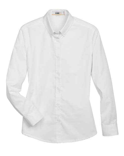 CORE365 78193 Women's Operate Twill Shirt - White