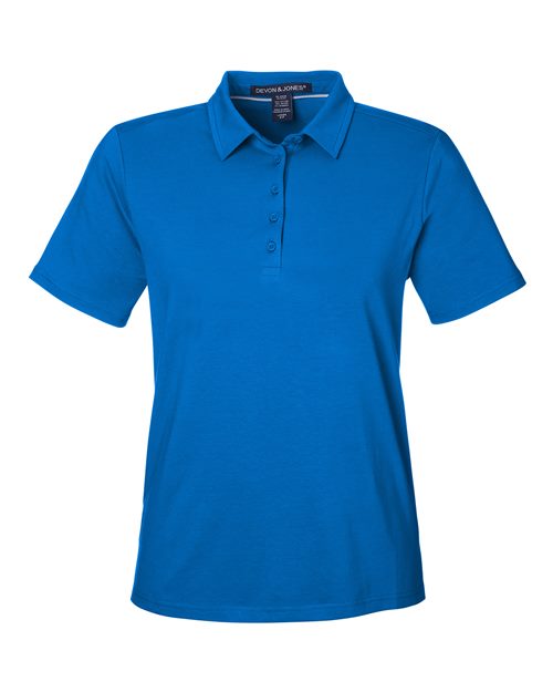 Load image into Gallery viewer, Devon &amp; Jones DG120W Women's Raleigh Stretch Polo - French Blue
