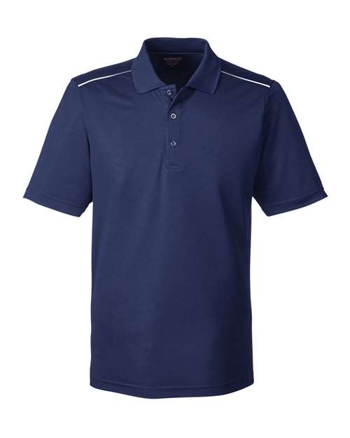 CORE365 88181R Men's Radiant Performance Piqué Polo with Reflective Piping - Classic Navy