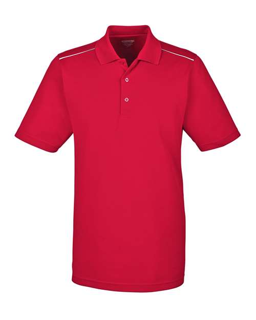 Load image into Gallery viewer, CORE365 88181R Men's Radiant Performance Piqué Polo with Reflective Piping - Classic Red
