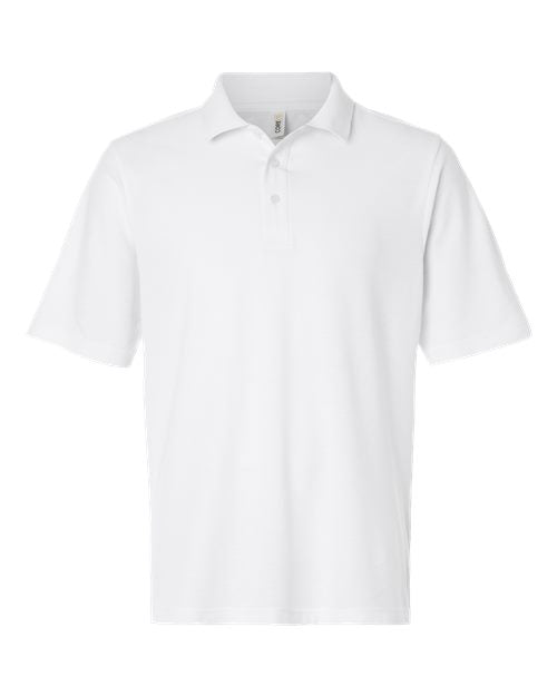 CORE365 CE106T Men's Tall Resolve CVC Performance Pique Polo - White