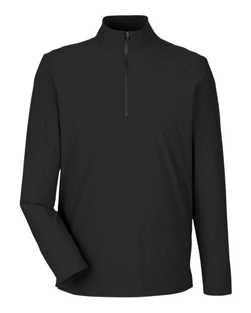 Devon & Jones DG410 Men's CrownLux Performance® Windsor Welded Quarter-Zip Pullover - Black