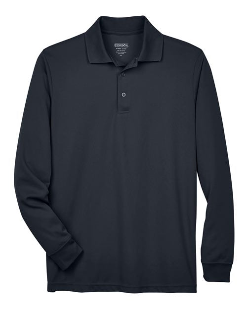 CORE365 88192T Men's Tall Pinnacle Performance Long Sleeve Piqué Polo - Carbon