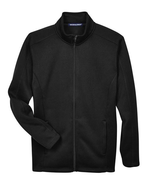 Devon & Jones DG793 Men's Bristol Full-Zip Sweater Fleece Jacket - Black