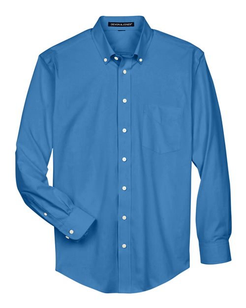 Load image into Gallery viewer, Devon &amp; Jones D630 Men's Crown Collection® Oxford Woven Dress Shirt - French Blue
